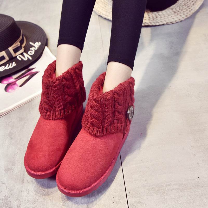 Women's  With Medium Cotton Shoes And Short Boots - VEX CLUB HOUSE