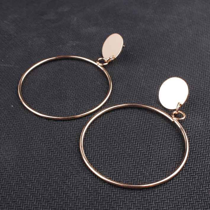 Simple Style Temperament Earrings Japanese And Korean Large Circle Earrings Earrings Earrings Earrings Women - VEX CLUB HOUSE