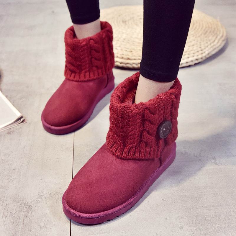 Women's  With Medium Cotton Shoes And Short Boots - VEX CLUB HOUSE