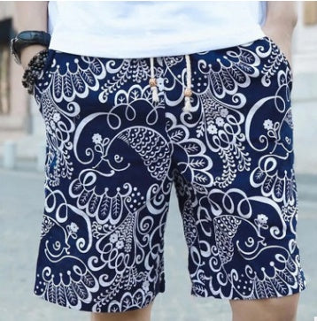 Men Linen Beach Shorts - VEX CLUB HOUSE