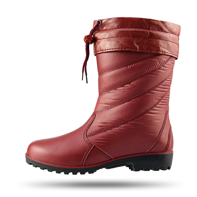 Boots Waterproof Shoes Rubber Shoes Women Warm Rain Boots - VEX CLUB HOUSE