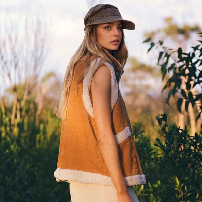 Fashionable Jacket Warm Fur Sleeveless Vest - VEX CLUB HOUSE