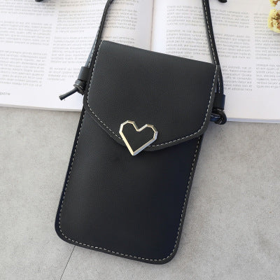 Love Buckle Mobile Phone Bags For Women Transparent Touch Screen Wallet Crossbody Shouder Bags - VEX CLUB HOUSE