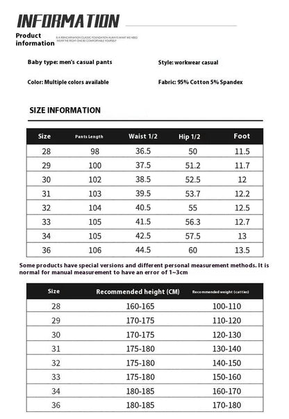 Men's Cropped Tooling Spring And Autumn Loose-fitting Casual Ankle-banded Trousers Multi-pocket - VEX CLUB HOUSE