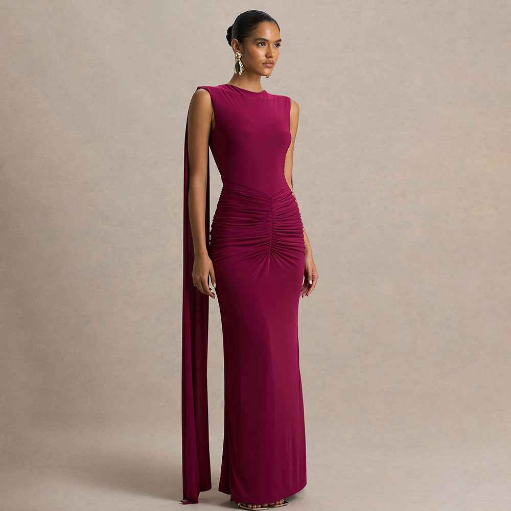 Sexy, Figure-hugging Backless Dress With Fluttering Ribbons - VEX CLUB HOUSE