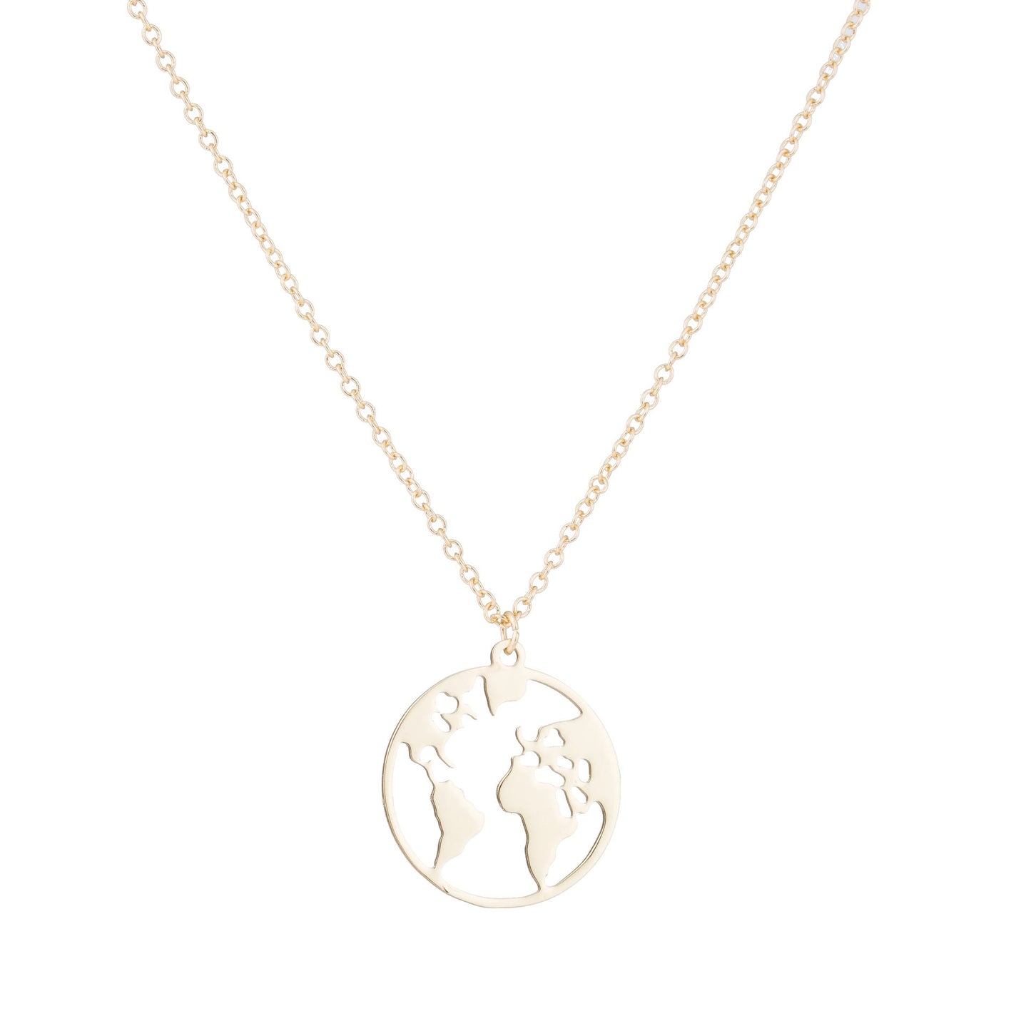 Vintage Origami World Map Necklace Women Geometric Necklace - VEX CLUB HOUSE
