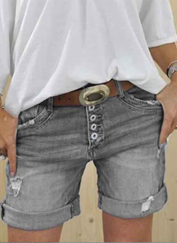 High-waisted Denim Shorts For Women - VEX CLUB HOUSE