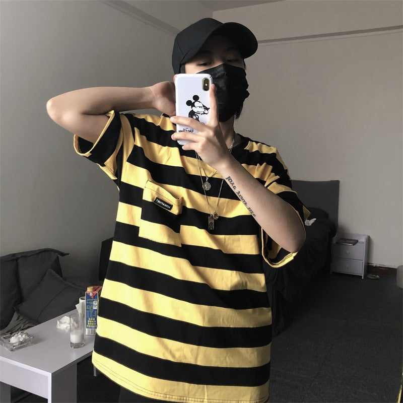 Striped short sleeve t-shirt - VEX CLUB HOUSE