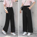 Slacks Knit Thin Pants For Women High Waist - VEX CLUB HOUSE