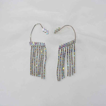 Earrings Long Earrings Rhinestone Tassel Earrings Women - VEX CLUB HOUSE