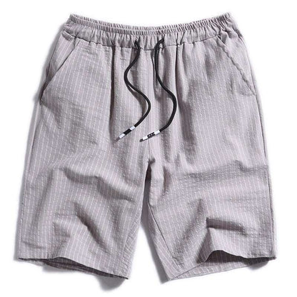 New Men's Cotton Five-Point Pants Striped Shorts Men - VEX CLUB HOUSE