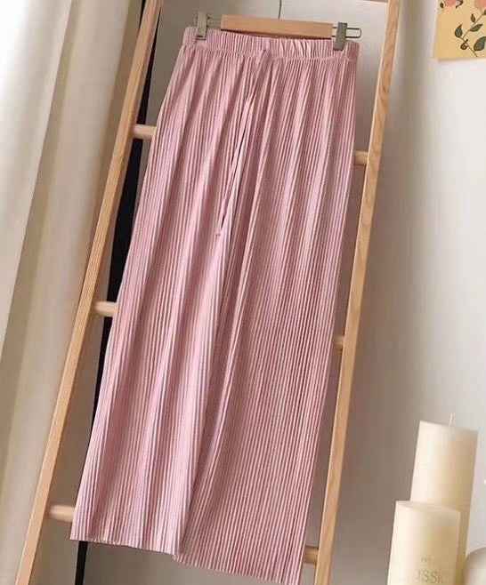 Drape Loose And Versatile High-waist Elastic Thin Straight-leg Pants Cropped Trousers - VEX CLUB HOUSE