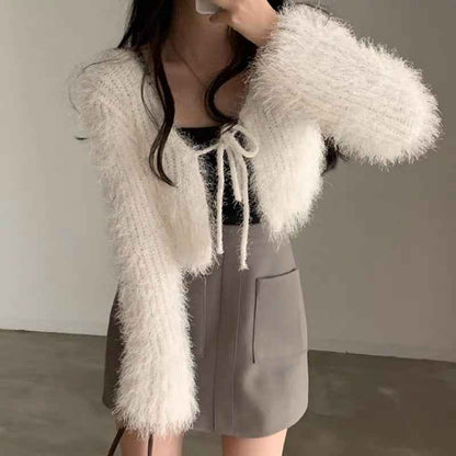 Women's Short Sweater Cardigan Top - VEX CLUB HOUSE