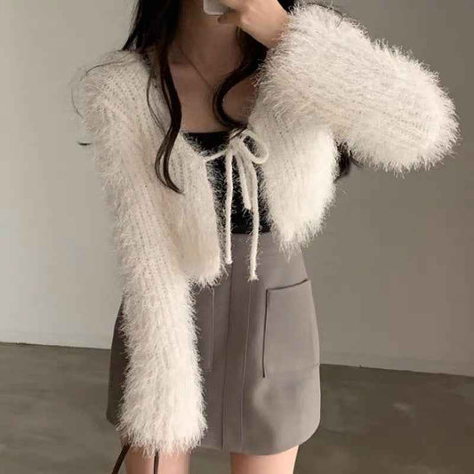 Women's Short Sweater Cardigan Top - VEX CLUB HOUSE