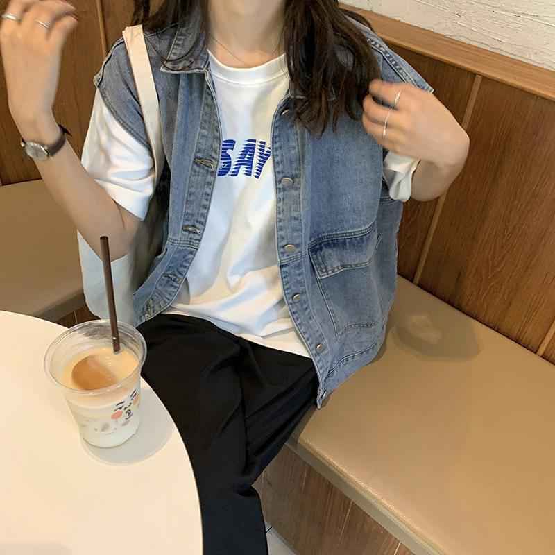Women's Spring Korean Loose Denim Sleeveless Casual Vest Trend - VEX CLUB HOUSE