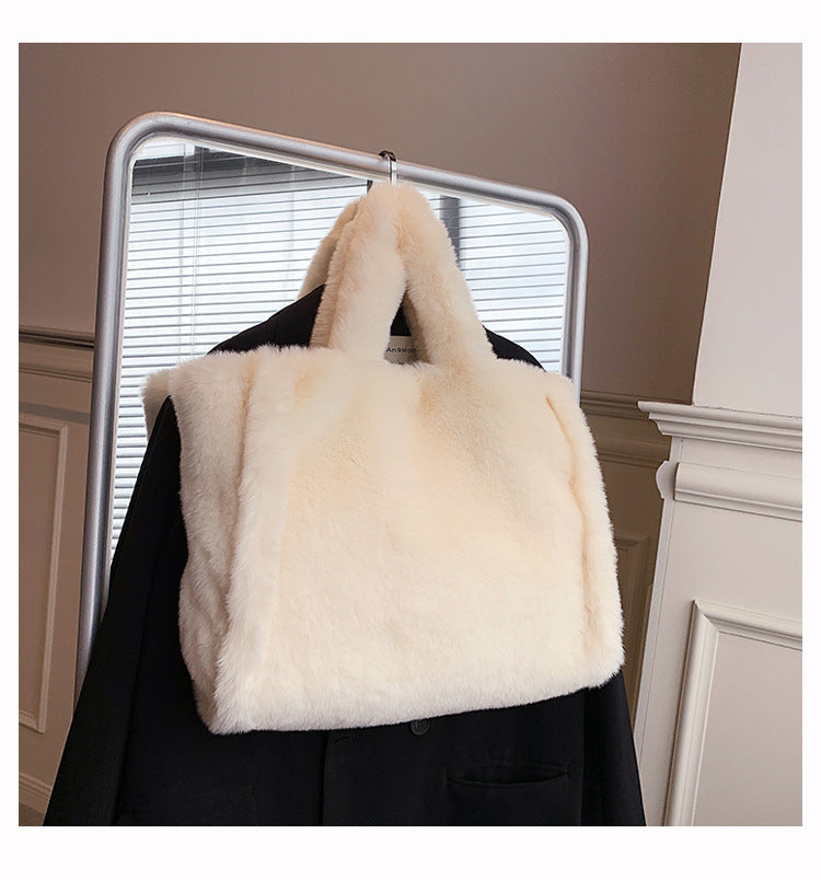 Winter Bags Chain Plush Handbag Totes Women Shoulder Bag - VEX CLUB HOUSE