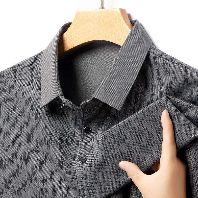 Summer Men's Thin Business Lapel Polo Shirt Short Sleeve - VEX CLUB HOUSE