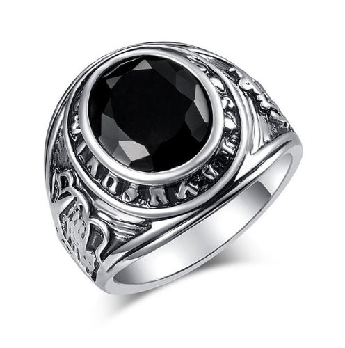 New Arrival King Queen Crown Signet Ring for Men Women Vintage Silver Color Carving Stars Punk Party Jewelry Gifts V E X C L U B H O U S E