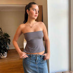 Off-neck Yoga Back Strap Halter Solid Color Top - VEX CLUB HOUSE