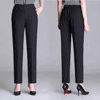 Summer Ice Silk Thin Casual Straight-leg Cropped Pants - VEX CLUB HOUSE