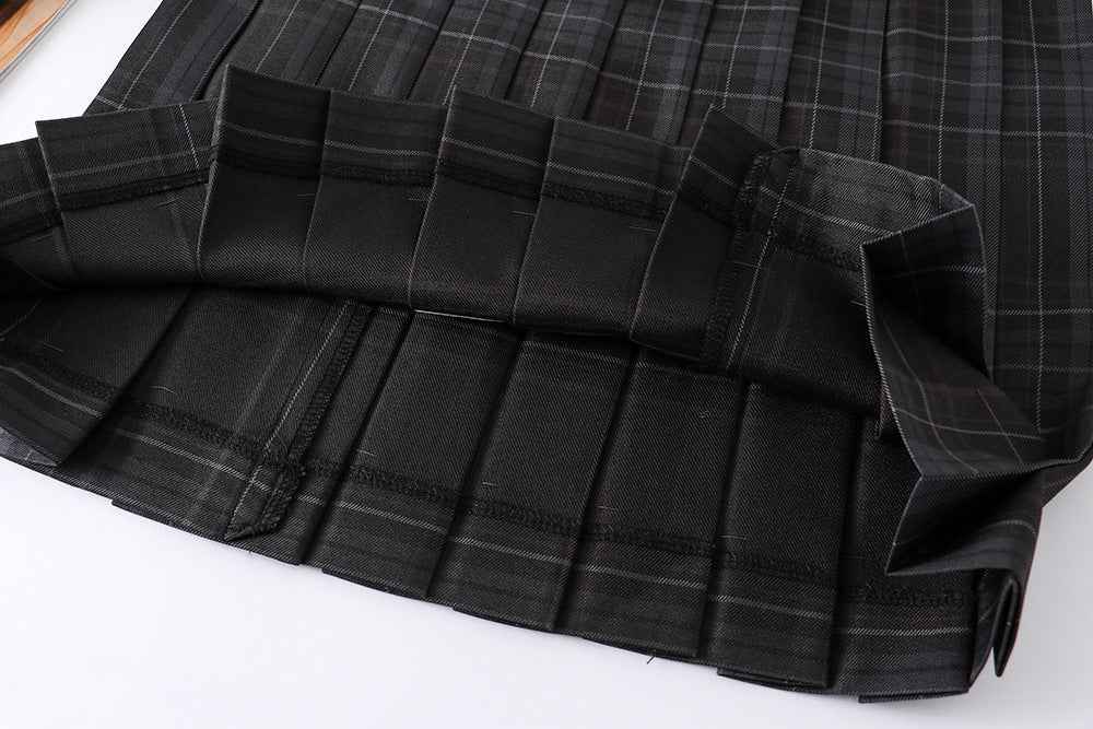 Women's High Waist Plaid Uniform Pleated Skirt - VEX CLUB HOUSE