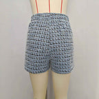 Fashionable Plaid Knitted Shorts For Women - VEX CLUB HOUSE