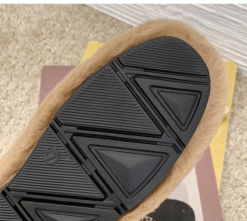 Outer Wear Plus Velvet New Cotton Slippers Platform Bag With Home Peas Shoes - VEX CLUB HOUSE