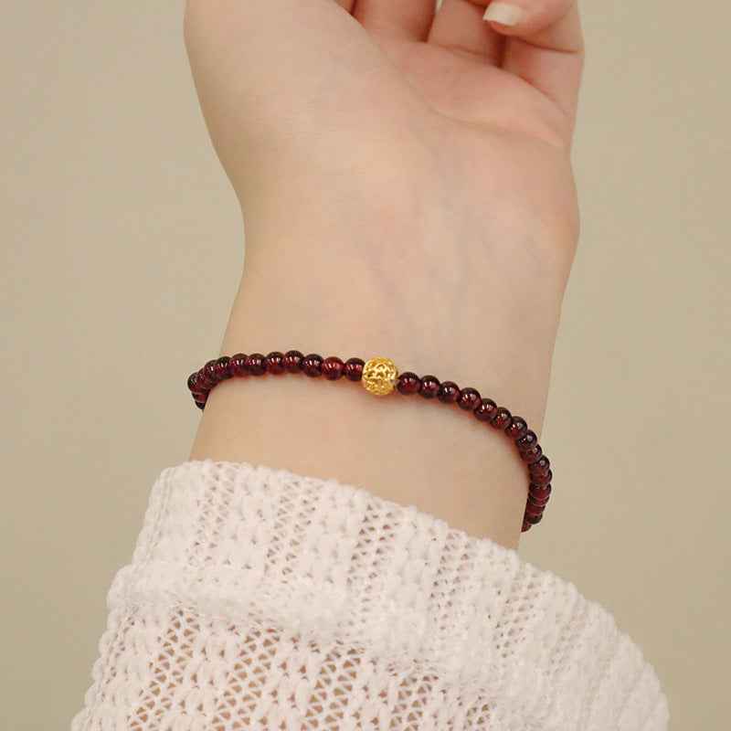Gourd Bracelet Simple Garnet Bracelet For Women