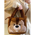 Winter Bags Flower Chestnut Squirrel Plush Handbag For Women - VEX CLUB HOUSE