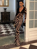 Fashionable Sexy V-neck Slim-fit Dress For Women - VEX CLUB HOUSE