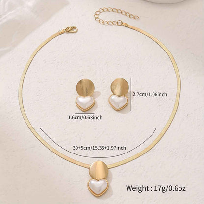 Women's Creative Round Heart-Shaped Pendant Necklace - VEX CLUB HOUSE