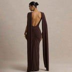 Sexy, Figure-hugging Backless Dress With Fluttering Ribbons - VEX CLUB HOUSE
