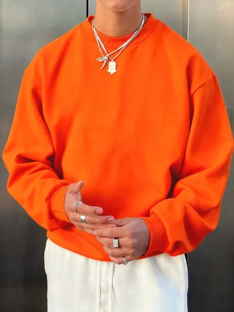Mens Long-sleeve Wool Pullover Casual Sweatshirt - VEX CLUB HOUSE