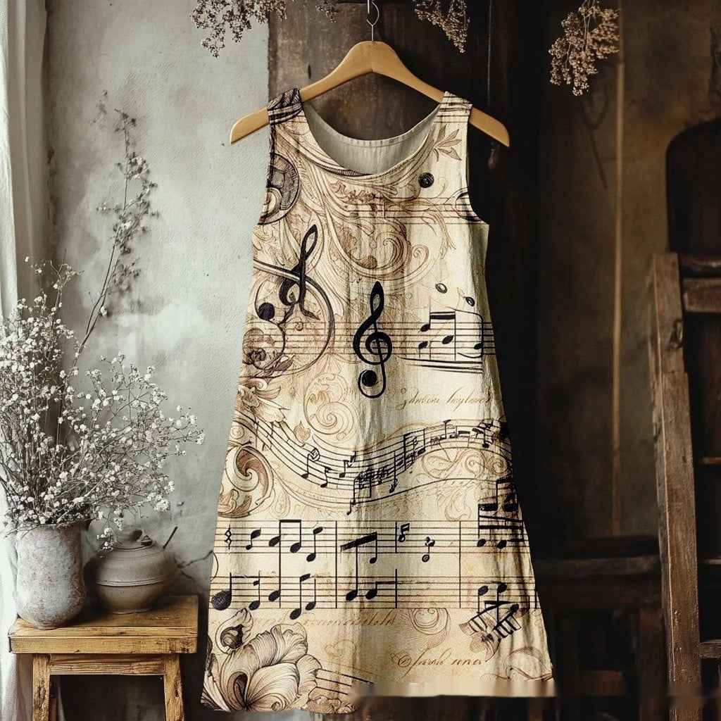 Womens Sleeveless V-Neck 3D Printed Dress - VEX CLUB HOUSE