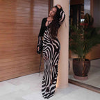 Fashionable Sexy V-neck Slim-fit Dress For Women - VEX CLUB HOUSE