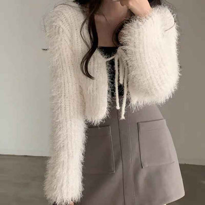 Women's Short Sweater Cardigan Top - VEX CLUB HOUSE