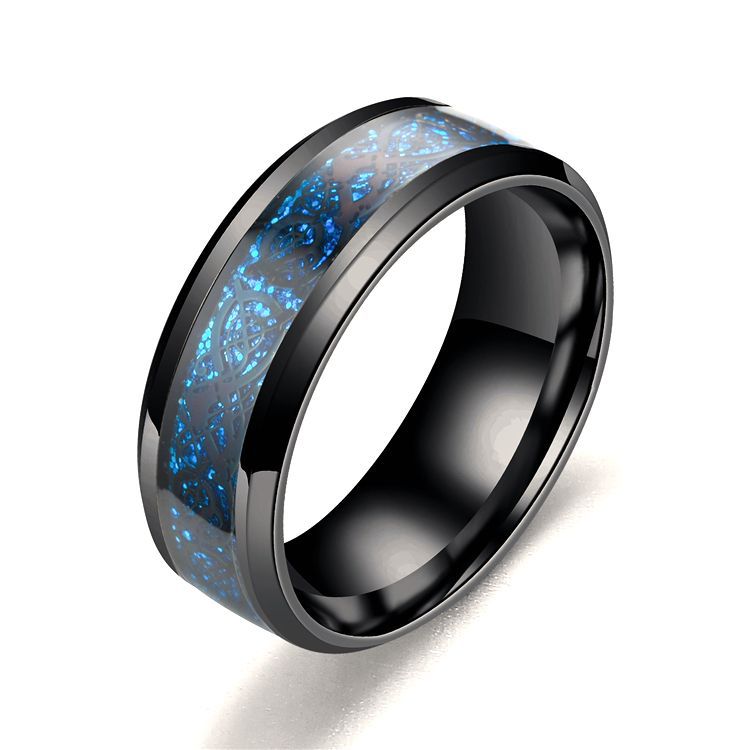 Dragon Pattern Rings Men Stainless Steel Ring Jewelry - VEX CLUB HOUSE