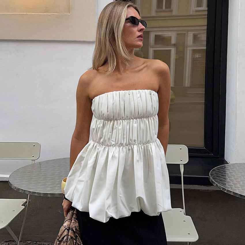 Stylish Minimalist And Form Fitting Tube Top For Women - VEX CLUB HOUSE