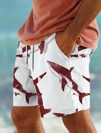 Fashion Personality 3D Shark Printed Beach Shorts Men - VEX CLUB HOUSE