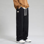 Autumn And Winter Lights Men's American Casual Pants High Street Fashion Brand Straight Flow Wide Leg Long - VEX CLUB HOUSE