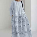 Womens 3D-printed Fashion Plus-size Loose Casual Long-sleeve Dress - VEX CLUB HOUSE