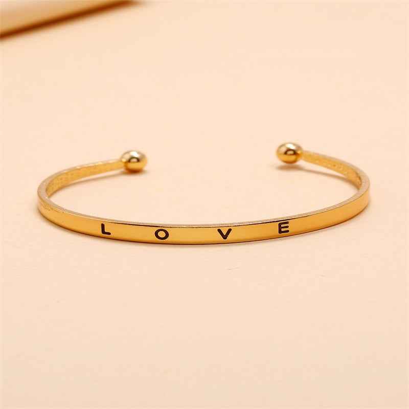 Alloy Opening Love Bracelet Women - VEX CLUB HOUSE