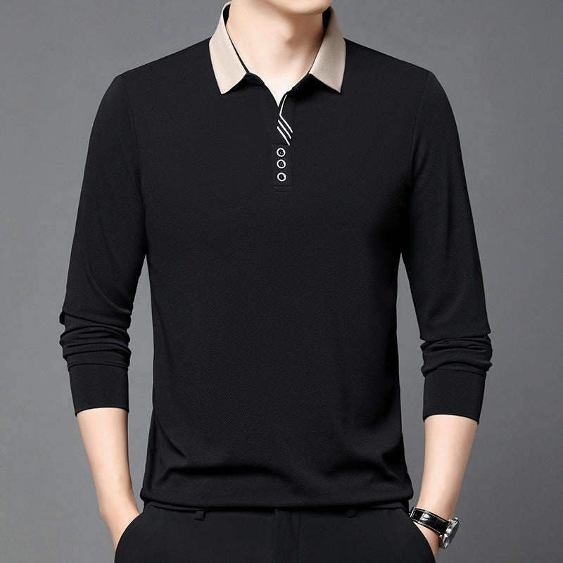 Summer Lapels Short-sleeved T-shirt Men's Skin-friendly Breathable Casual Top - VEX CLUB HOUSE