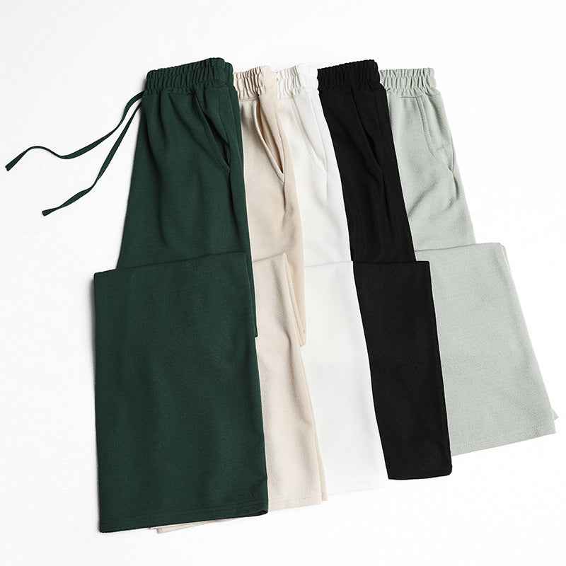Slacks Knit Thin Pants For Women High Waist - VEX CLUB HOUSE