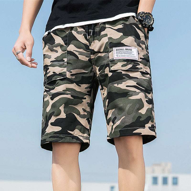 Washed Overalls Camouflage Shorts Men - VEX CLUB HOUSE