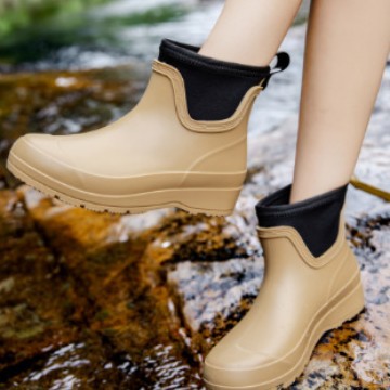 Women's Short Rain Boots Waterproof Anti-slip And Wear-resistant - VEX CLUB HOUSE