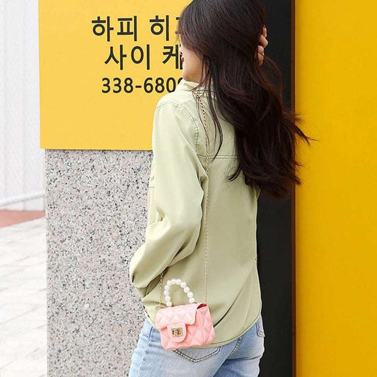 Candy-colored Mini Shoulder Bags With Pearls Handbag Women - VEX CLUB HOUSE