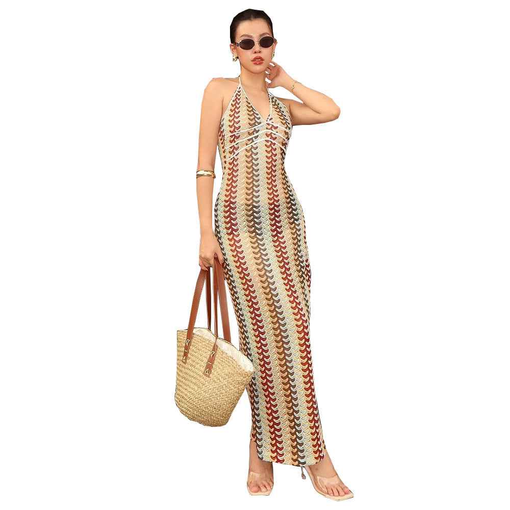 Striped Sexy & Stylish Camisole Dress For Women - VEX CLUB HOUSE
