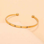 Alloy Opening Love Bracelet Women - VEX CLUB HOUSE