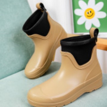 Women's Short Rain Boots Waterproof Anti-slip And Wear-resistant - VEX CLUB HOUSE